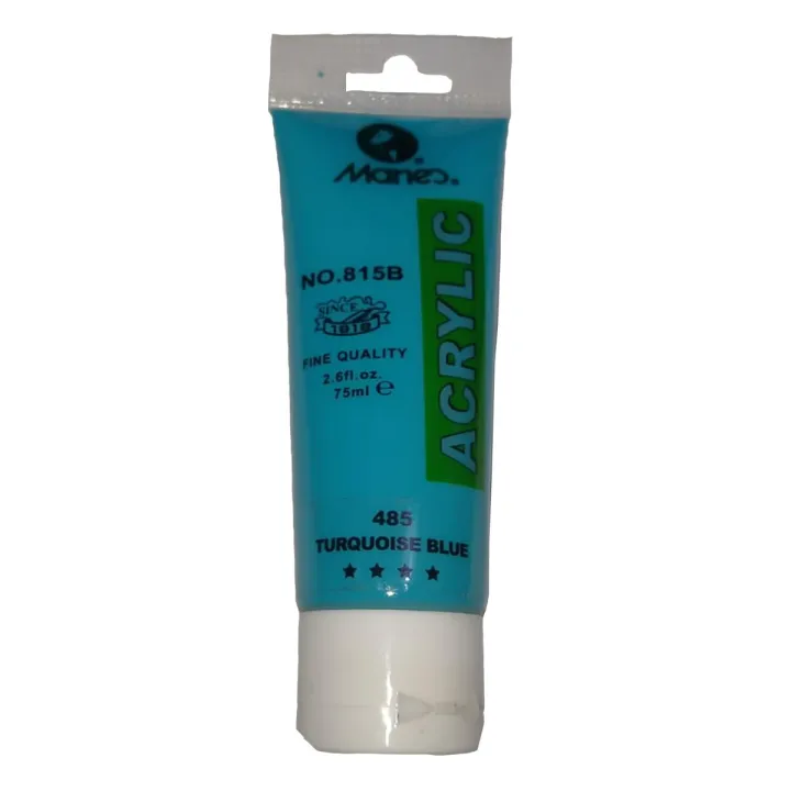 Marie Color Marie's 75ml Acrylic Colors Paint Tubes-485 Turquoise Blue | Daraz.pk