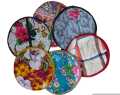 Zipper Roti Cover,handmade kitchen item,fabric hotpot,food warmer. 