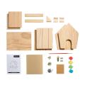 Bird House - Wooden Bird House DIY Handmade Parrots Bird Nest Box House Decoration for Garden, Terrace or Balcony. 