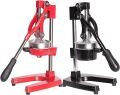 Vilobos Heavy Duty Manual Citrus Juicer Stainless Steel Hand Press Juice Squeezer with Cast Iron Base and Handle Lemon Orange Juicing Presser (Red). 