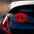 CS-1209# I ride where the wolves funny car sticker vinyl decal white/black for auto car stickers styling on bumper window. 