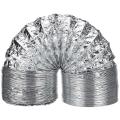 2X 4Inch Ventilator Pipe 100mm Pvc Aluminum Tube Air Ventilation Pipe Hose Flexible Duct 3/2M Air System Vent Bathroom. 