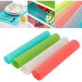 4 PCS Fridge Shelf Liners, EVA Refrigerator mats, Refrigerator Liners, Easy to Clean and Dry, Washable, Fridge Mats Liners Pad Size (45x29cm). 