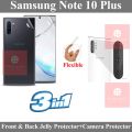 Samsung Galaxy Note 10 Plus Front & Back Jelly Protector Clear Soft Protection Film Transparent Hydrogel Film Protector + Back Camera 9H Gorilla Flexible Protector For Samsung Galaxy Note 10 Plus. 