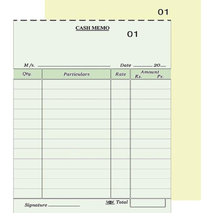 Good Quality Large Duplicate Cash Memo/Bill Book - English | Daraz.pk