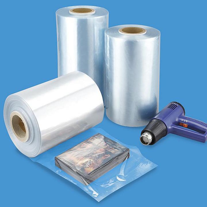 5 inch HS x 5  meter long PVC Heated Shrink Wrap Heat Hair  Dryer Heated Packing Plastic Material (white)