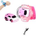 Mini Wrist Watch Remote Control Car 2.4 GHz USB Rechargeable Alloy Model. 