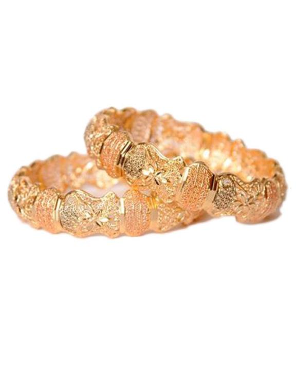 Pair of 21k Gold Plated Bangles