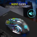 【Triple Mode】 High-Quality Wireless Bluetooth Gaming Mouse RGB with 6 Buttons & 3-Levels DPI Control - Breathing LED Light 2.4G Optical Wireless Mouse with MousePad & Side Buttons for Girls PC, Gaming, Laptop, Pubg, Mobile, Windows OS. 