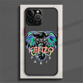 【BeginnerBer】Luxury K-Kenzo Logo Phone Case For iPhone 15 14 13 12 11 Pro Max mini XS XR X 8 Plus SE Frosted Translucent Cover. 