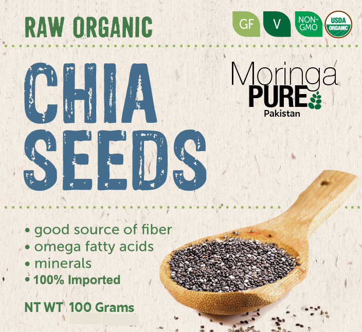 CHIA SEEDS Pakistan: Black organic Chia 100% Original Imported 100g