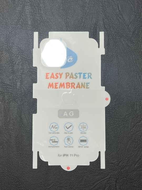 iPhone%2011,%20iPhone%2011%20Pro,%20iPhone%2011%20Pro%20Max%20-%20Back%20Transparent%20Matte%20Sheet%20with%20Logo%20Cut%20-%20Unbreakable%20membrane%20sheet%20for%20360%C2%B0%20Protection%20-%20Image%205