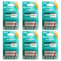 Pack of 6 - AAA Rechargeable Cell 1.2V SONY Cycle Energy Cell/ Reusable Batteries. 