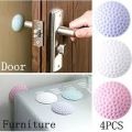 Door Stopper Wall Protector Rubber Bumpers,Self Adhesive Silicone Wall Protectors,Hemispherical Door Handle Guard Stopper Bumper for Bedroom, Kitchen, Office. 