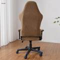 Gaming Chair Covers Stretch Washable Soft Elastic Computer Chair Slipcovers with Arm Rest Brown. 