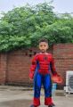 Spiderman padded costume for 6 to 7 years old kids with hard plastic mask / Spider Man padded costume / Spiderman muscular costume / 3D costume .. 