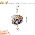 SuperRide Keyring Japanese Anime Design Decorative Acrylic Demon Slayer Key Chain for Key. 