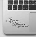 Motivational Inspirational Quote sticker for laptop laptops car cars stickers. 