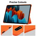 Case Samsung Galaxy Tab S7 11" SM-T870 T875 S6 lite 10.4" P610 P615 Ultra Slim Leather Stand Cover Silicone Fashion Android Mobile Accessories Tablet Silica gel casing creative cases. 