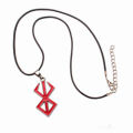 XM Anime Game Berserk Logo Necklace Metal Pedant Jewelry With Beaded Chain For Women And Men. 