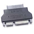 Slimline SATA AdapterATA 7+15 22pin Male to Slim 7+6 13pin Female Adapter for Desktop Laptop HDD CD-ROM Hard Disk Drive. 