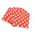 Red Polka Dots Theme Party Decorations Disposable Dot Paper Plates Cups Napkins Tablecloths Banners Baby Shower Party Supplies. 