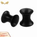 1Pair Silicone Flesh Tunnel Double Flared Saddle Ear Plug Gauge Unisex Piercing. 