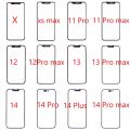 1pcs Front Screen Touch Glass+OCA For iPhone X XS XR Max 11 Pro Max 12 13 14 Mini Pro Touch Screen. 