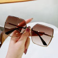 Vintage Sunglasses For Women New Trend Large Frame Gradient Color Versatile Men. 