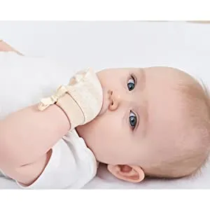 UILYNIU 8 Pairs Baby Anti Scratch Cotton Mittens For Newborn Boys & Girls, Newborn Mittens With Wrist Cuffs, Adjustable No Scratch Cotton Gloves For