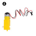 bellylady Smart Car Robot Tire Wheel With Dc 3-6v Gearbox Motor For Arduino. 