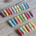 10 Pcs Mini Love Pill with Roll Paper Notes Message in a Bottle Capsule Letter Full Clear Wish Bottle for Party Stationery Gift. 