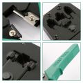 RJ45 3 in 1 Network LAN Ethernet Cable Crimping Crimper Cutter Multifunctional Networking Tool Set Repair Kit Portable Crimper Wire crimper Plier Genuine Original New Best High Quality Crimp Tools 8P8C 6P6C 4P4C Poles Cat5 Cat6 Cat7 modular connectors. 