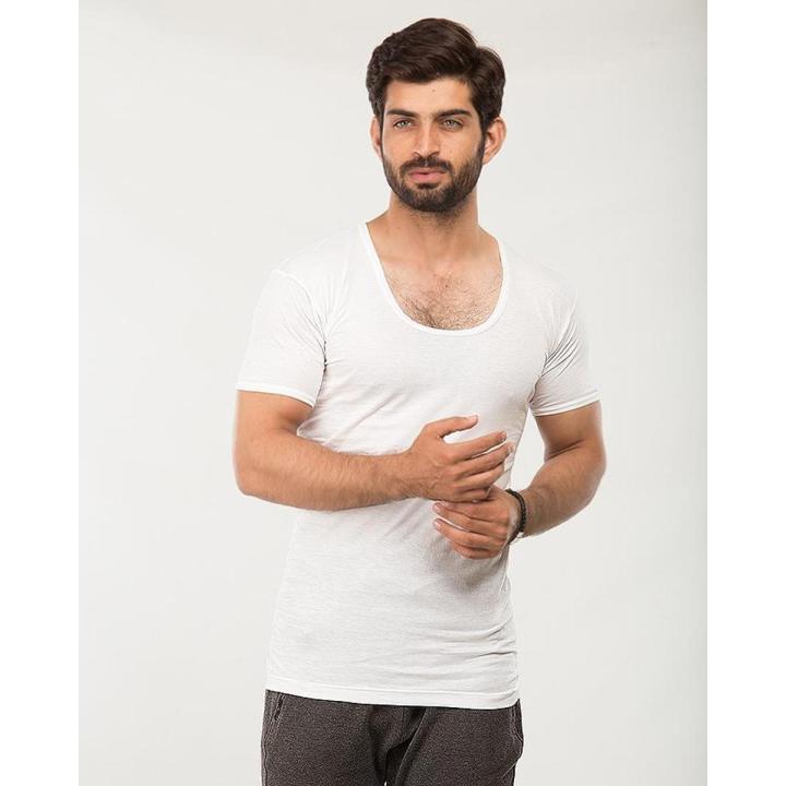 Half Sleeve Vest-White