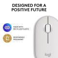 Logitech Pebble Mouse 2 M350s Bluetooth Wireless Mouse - Off White. 