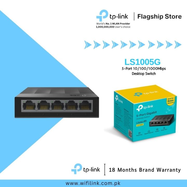TP-Link%20Network%20Gigabit%20Desktop%20Switch%20LS1005G%20/%20LS1008G%205-Port%2010/100/1000Mbps%20Desktop%20Switch%20-%2018%20Months%20Brand%20Warranty%20-%20Image%202