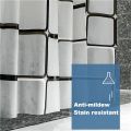 IKEA - BJÄRSEN Shower curtain, white 180 x 200 cm - Fabric Fall Curtains Waterproof Stylish Design, Bathroom Curtain,. 