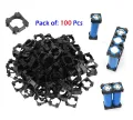 100pcs Single Cell 18650 Battery Holder Spacer Black Plastic Lithium Cell Bracket by Electria. 