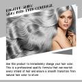 Hot Fashion Womens Dye Hair Cream Hair Color Permanent New Smoky Gray Punk Style Light Silver Grey Grandma Gray Hair Dye Product. 