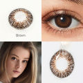 1 Pair new Eye Lens Event 3 Tone Contact Lenses For Girls+ Free kit case and water - Fresh color for 5 to 6 time Use,disposible lenses, lense, eye lense, color lense , eye lenses for girls. 