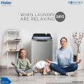 Haier HWM-130-1217 Semi-Automatic Washing Machine 12 KG -with Gear System Technology-(NEW 2024 MODEL)-with 10 years Motor Warranty. 