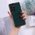 For Samsung Galaxy S22 Ultra Case Silicone Soft Cases Electroplated Avocado Green Glitter Full Protector Phone Back Cover Samsung Galaxy S22 Ultra Case. 