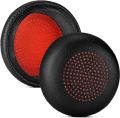 Leatherette Ear Pads - Replacement Ear Cushion Cover Compatible with Poly Voyager Focus UC, Plantronics Voyager Focus UC B825 Binaural, BLACKWIRE 5220 5210 7225, Voyager Focus 2 UC USB-A Headset. 