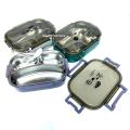 ARSH- Stainless Steel Lunch Box with Spoon 3-Compartments SUS304 Vacuum Inner Compartments Lunch Box. 