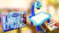 3 in 1 Children New Projector Painting Toy For Kid Drawing Activity Table Lamp - Blue. 