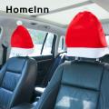 HomeInn Christmas Car Headrest Cover Auto Beautification Triangle Shape Elastic Christmas Car Decoration. 