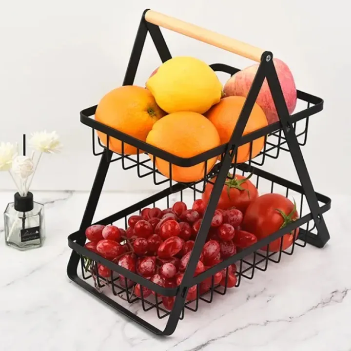 Kitchen%20Organizer/%20Fruit%20Basket/%20Vegetable%20Stand/%20Kitchen%20Counter%20Rack/%20Multi-Purpose%20Kitchen%20Organize/%202%20and%203%20Tier%20Fruit%20Basket%20&%20Vegetable%20Stand%20In%20Black%20Color%20-%20Image%205