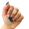 5Pcs Single Coil Spiral Glass Beads Copper Rotate Anti-stress Opening Fidget Rings for Daily Life. 