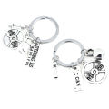 Fashion Barbell Dumbbell Fitness Gym Keychain Pendant Keyrings Sport Accessories. 