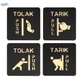 Doors Push Pull Signs Symbol Door Sign for Indoor Outdoor Shop Bars. 